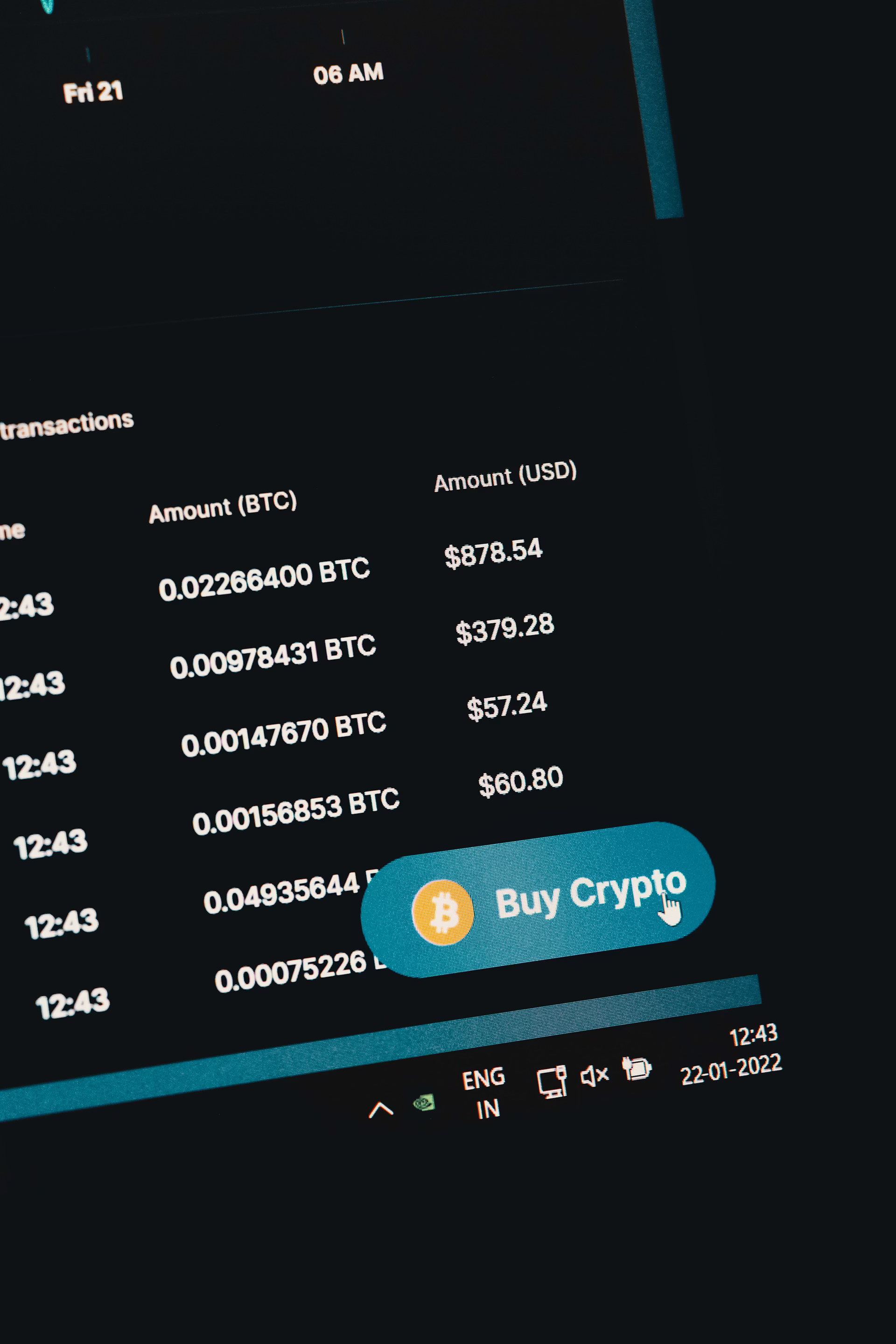 Crypto Trading Platform Interface